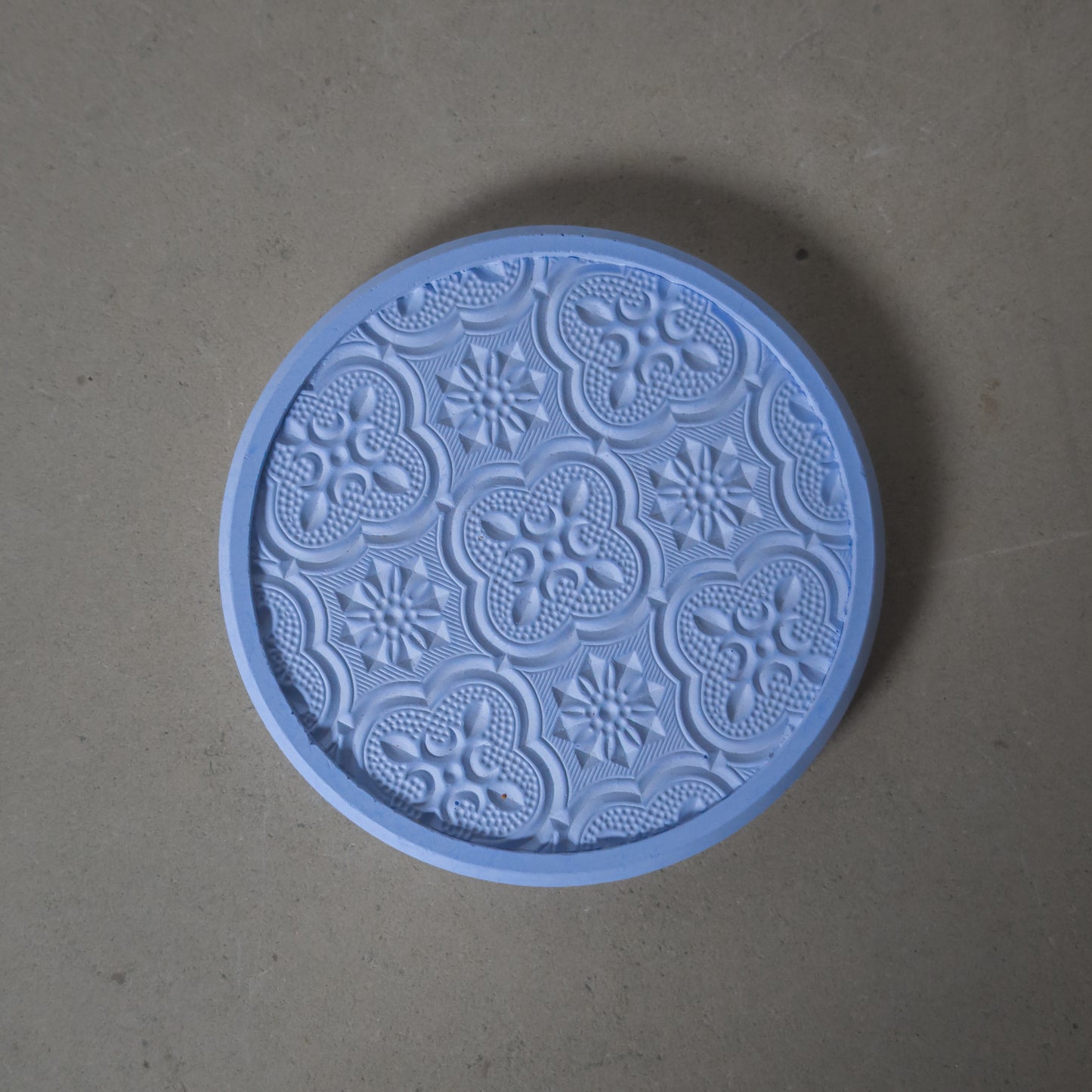 Begonia Flower Cement Coaster