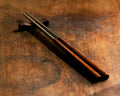 Rosewood and Stainless Steel Chopsticks (with Holder)