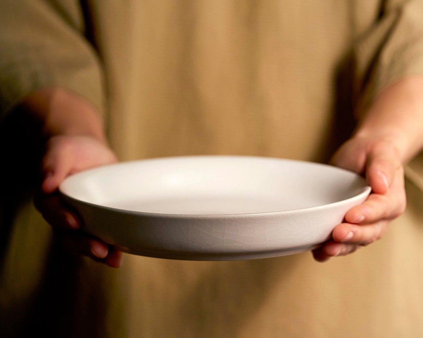 Ru Kiln Plain Ceramic Plate