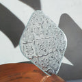 Begonia Pattern Window-Cut Glass Coaster
