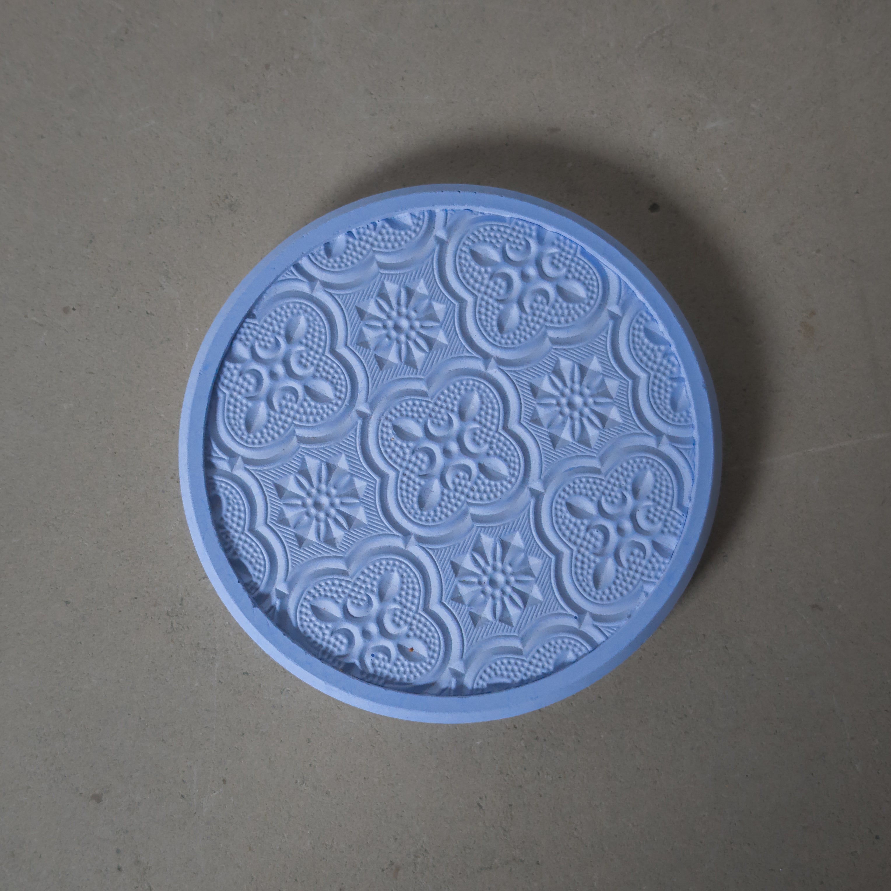 Begonia Flower Cement Coaster