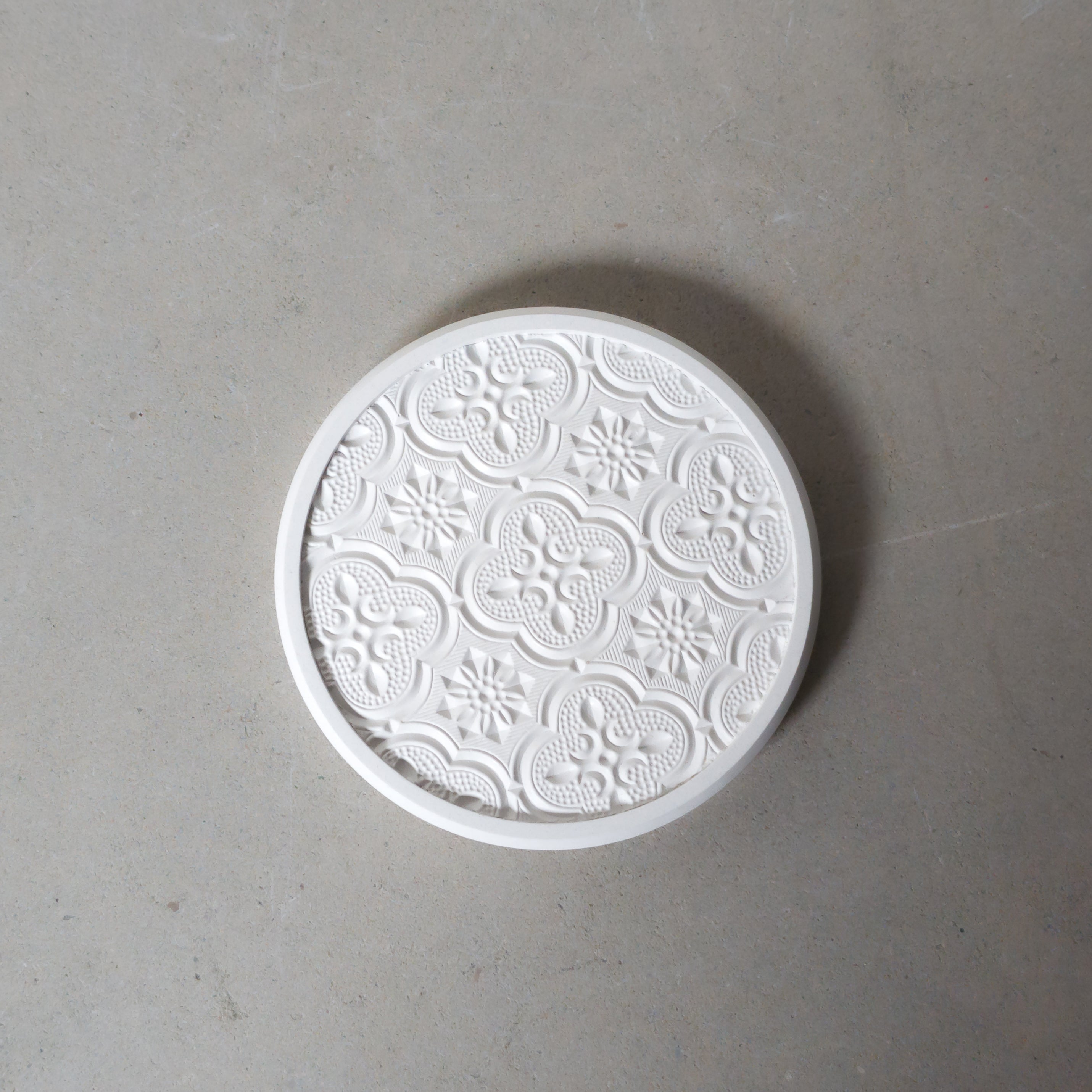 Begonia Flower Cement Coaster