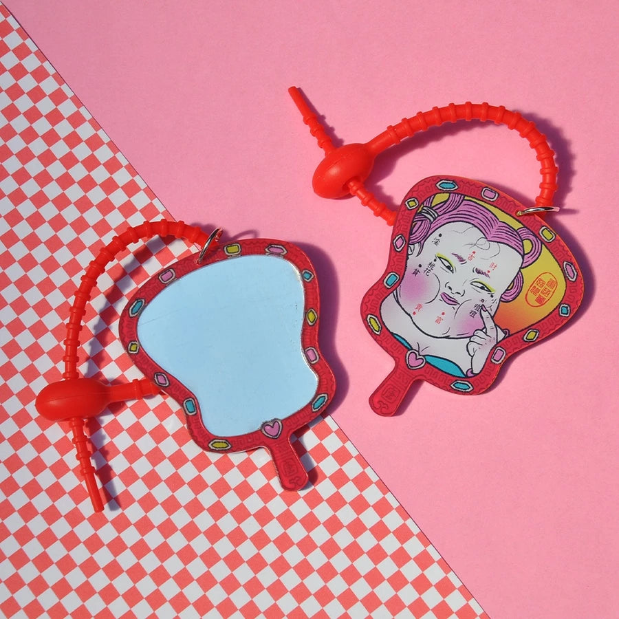 Demon-Exposing Portable Mirror Key Chain