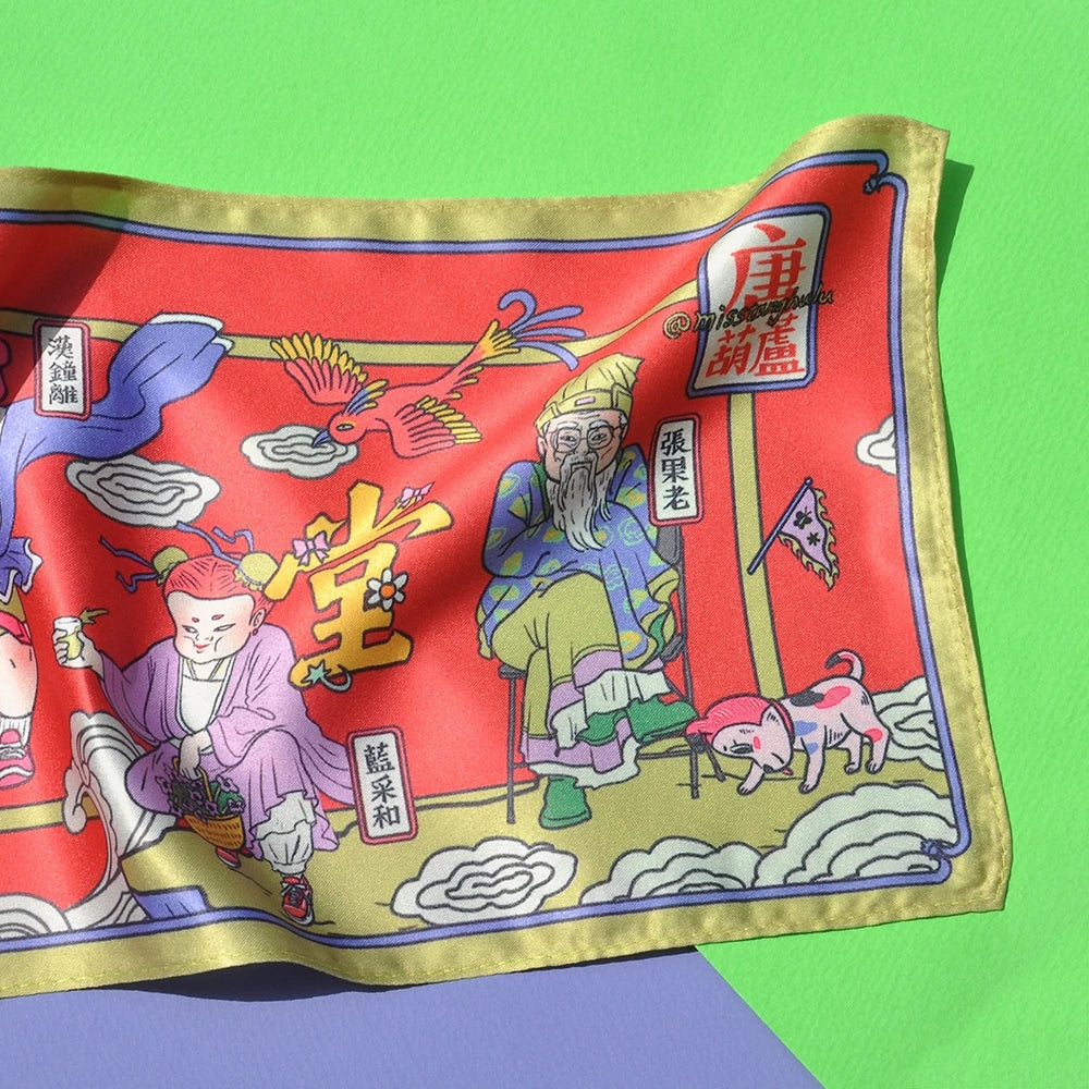 Eight Immortals Fortune Scarf